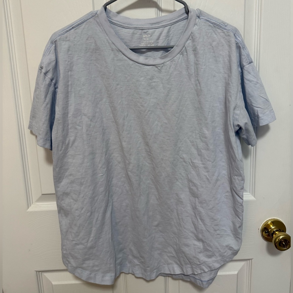 Aerie Blue Oversized Tee Shirt Size M